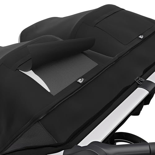 Thule Urban Glide 2 Jogging Stroller, Black/Silver Frame, Double