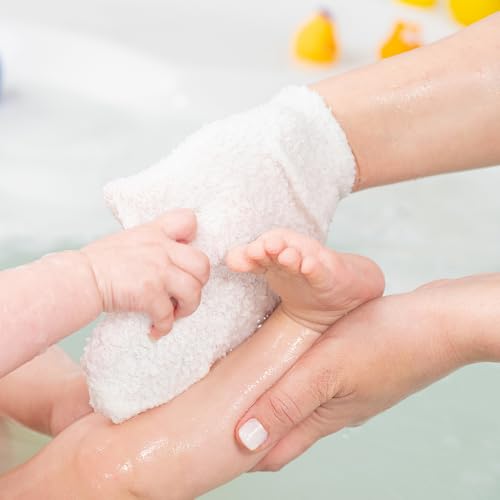 Hypoallergenic Natural Baby Sponge & Wash Cloth Set for Bath — Ultra-Soft, Gentle, Safe for Newborns, Infants & Sensitive Skin