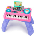 Baby DJ Table for Toddlers 1-3 with Music & Light, Musical Baby Piano Toys 6-9-12-18 Months Toddler Activity Table Music Instruments Learning Toys for 1 2 Year Old Girl First Birthday Gifts Age 0-2