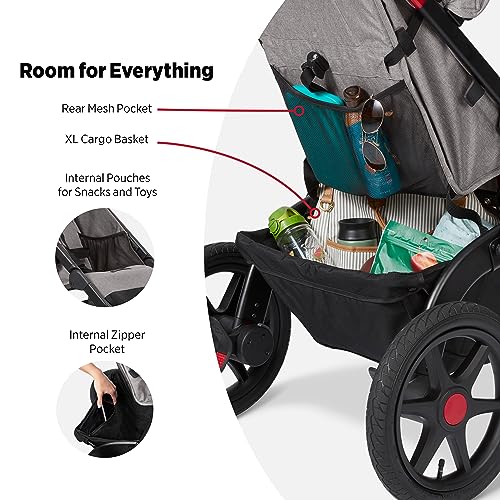 Jogging Stroller Radio Flyer Momentum Jogging Baby Stroller, Baby Essentials for Newborn, Toddler Travel, for Ages 6 Months - 5 Years