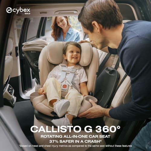 Callisto G 360 Rotating All-in-One Convertible Car Seat - Moon Black