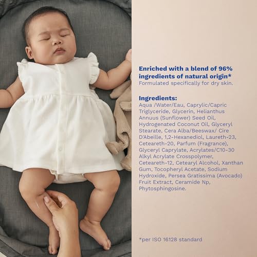 Mustela Baby Dry Skin Bath Time Gift Set - Baby Skin Care Essentials - with Natural Avocado & Cold Cream - 2 Items Set