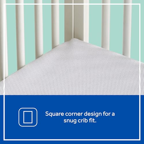 Sealy Baby Infant & Toddler Crib Mattress - DuoBreathe 2 Stage Waterproof and Breathable, Non Toxic, GREENGUARD Gold Certified, Made in USA, 52x28