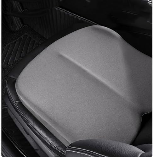 ZHUANXUA Adult Car Booster Seat Cushion, Car Seat Driver Height Boost Mat Memory Foam Car Seat Cushions Pad Improve Driving View Non-Slip 3D Office Chair Cushion Pressure Relief (Pink)