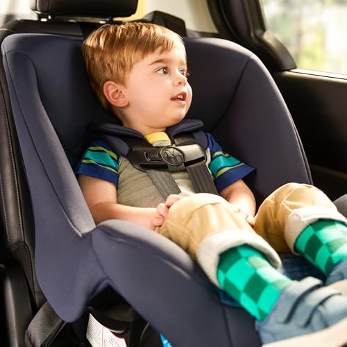 Safety 1st Smooth Ride Convertible Car Seat, 2-in-1 Rear & Forward Facing, 5-40 lbs, 30-50 lbs, Fits 3 Across, Slim Design, Latch, Machine-Washable, Travel-Ready, Crater Lake