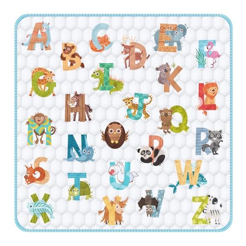 Baby Play Mat for Floor Playpen - 50" X 50" Playpen Mat,Thick One-Piece Crawling, Odorless Floor Mat, Non-Slip Cushioned Baby Playmat for Infants,Babies,Toddlers. Foldable and Machine Washable