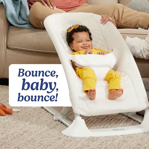 Graco® Jumpstart 4-in-1 Adjustable Infant Activity Bouncer & Jumper, Versatile Baby Swing, Floor Seat, and Kids Chair with Snack Tray, Wren