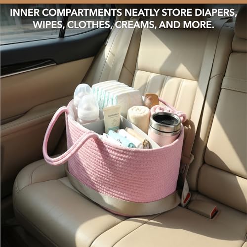 Mr. Pen- Baby Diaper Caddy Organizer, Pink