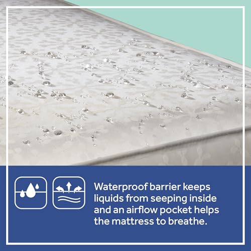 Sealy Baby Flex Cool 2 Stage Crib Mattress and Toddler Bed Mattress, Breathable Hybrid Coil Design, Waterproof Cotton Surface, GREENGUARD GOLD Certified, Standard 52x28 Size