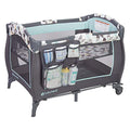 Baby Trend Nursery Center, Portable Playard with Bassinet, Changing Table and Storage Organizer, Trend-E - Foldable and Convertible Travel Play Crib for Babies and Toddlers, Doodle Dots