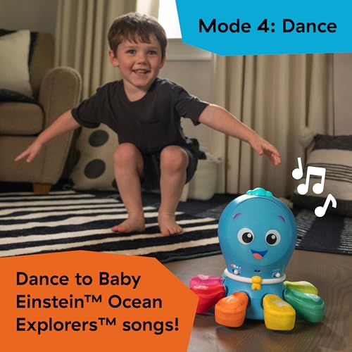 Baby Einstein Ocean Explorers Go Opus Go 4-in-1 Crawl & Chase Activity Learning Toy, Music and Lights, Ages 3 Months to 5 Years
