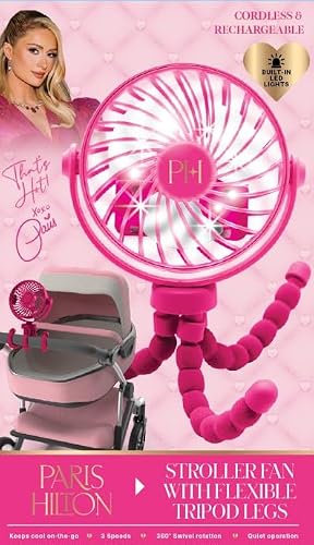 Paris Hilton - Stroller Fan, Clip-On Fan for Babies and Kids
