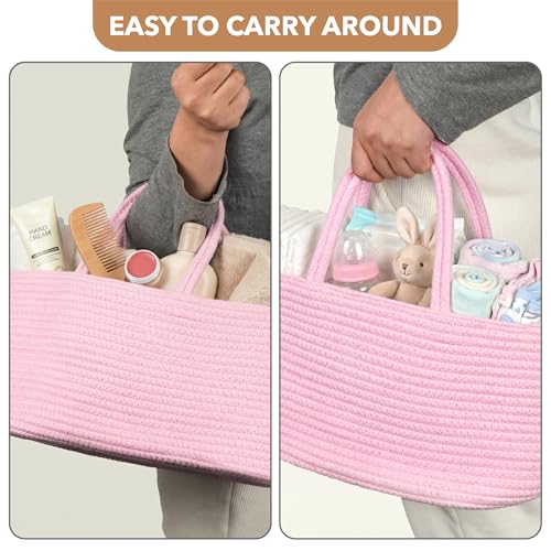 Mr. Pen- Baby Diaper Caddy Organizer, Pink