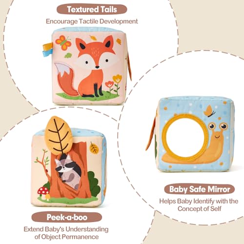 hahaland Baby Tissue Box Toy - Baby Toys 6-12 Months Montessori Toys for 6 Month Old Must Haves - Babies Boy Girl Gifts 6 7 8 9 10 12 Month Old Sensory Pulling Play Scarf Toys 1 Year Old Birthday Gift