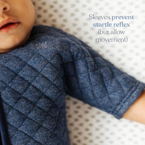 HALO Easy Transition SleepSack, Baby Sleep Sack Wearable Blanket, 100% Cotton, Soft & Breathable, 1.0 TOG, Helps Transition from Swaddle for Infants, Heather Grey, Small