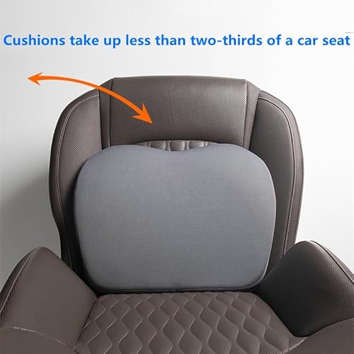 Sothuba Car Seat Cushion for Driving,Car Booster Seat Cushion for Short Drivers,Portable Driver Seat Cushion to Raise Height 3.5 in,Office Chair Back Support Pillow for Lower Back Pain Relief