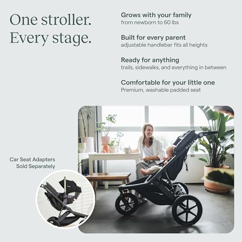 Guava Roam Jogging Stroller with 3D Nesting Fold | Compact-Folding Baby & Toddler Travel Stroller | All-Terrain Running Stroller | Portable Folding Stroller up to 60 lbs