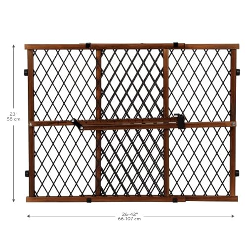 Position & Lock Adjustable Wood Baby Gate (Farmhouse Collection)