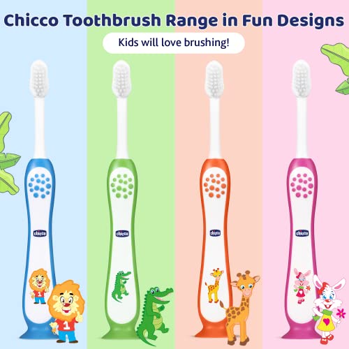 Chicco Toothbrush Set Blue + Orange 3Y-8Y