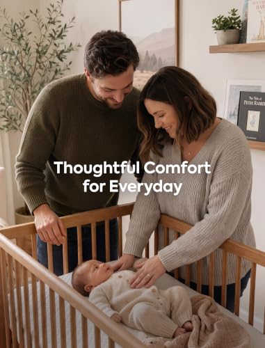 Babelio Dual-Sided Crib Mattress Memory Foam Waterproof Baby Mattress, Removable Cover, Fits Standard Crib and Toddler Bed