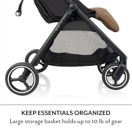 Evenflo Otto+ Travel System w/LiteMax Infant Car Seat, Light Weight, One Hand Gravity Fold (Caramel Tan)