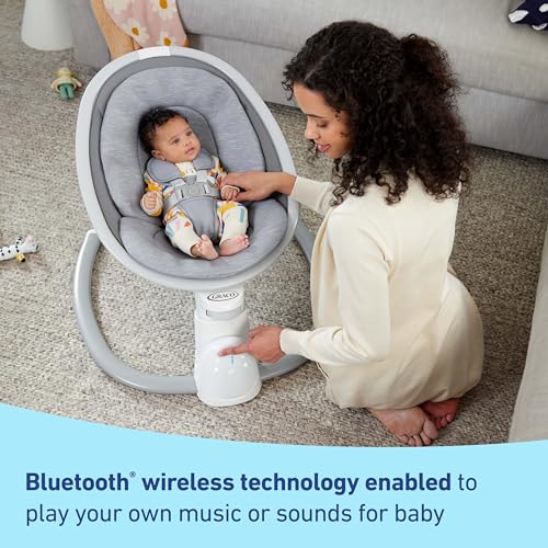 Graco® Soothe 'n Sway Bluetooth 3-in-1 Baby Swing — Grows with Your Child —Multiple Soothing Settings and Bluetooth Connectivity