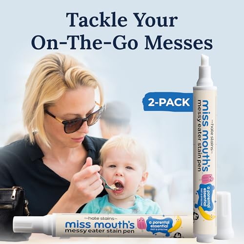 Miss Mouth's Messy Eater Stain Remover Pen, On-The-Go Travel, 2 Pack