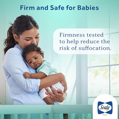 Sealy Baby Infant and Crib Mattress - Refresh 2 Stage, Breathable and Waterproof, GREENGUARD Gold Certified, Made in USA