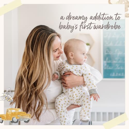 Burt's Bees Baby Boys' Organic Cotton, Sleep and Play Footed Pajamas