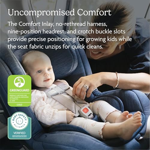 UPPAbaby Rove Convertible Car Seat - 2-in-1 Rear + Forward Facing - Quick + Secure 3-Step Install - Intuitive Safety Technology + Comfort Features - Cup Holder Included - Jake (Black Mélange)