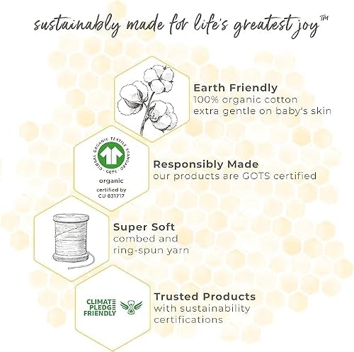 Burt's Bees Baby Beekeeper Infant Wearable Blanket, 100% Organic Cotton Unisex, Girl, Boy Swaddle Transition Sack - Light Weight 0.5 TOG or Medium Weight 1.5 TOG - Newborn Essentials Sleep Clothes