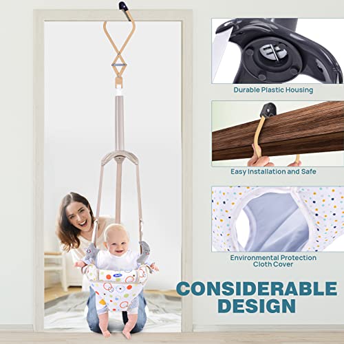 Doorway Jumper for Baby, Baby Jumper with Adjustable Strap, Baby Door Jumper for Indoor/Outdoor Play, Easy to Assemble & Store (Ideal Gift for 6-24 Months)