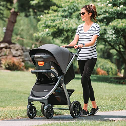 Chicco Bravo® 3-in-1 Trio Travel System, Bravo® Quick-Fold Stroller with KeyFit® 30 Infant Car Seat and Base, Car Seat and Stroller Combo | Parker