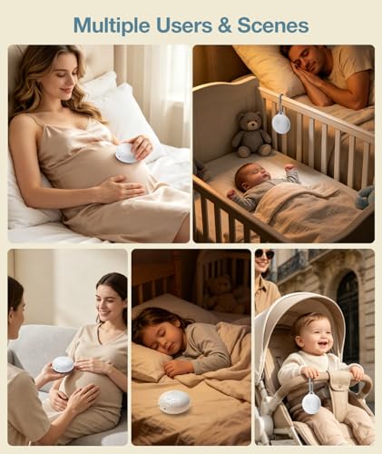 FamiBaby Sound Machine Sleep Soother - Mom-Like 'Shh!' Sound for Baby Kids
