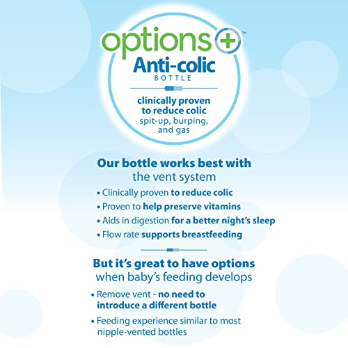 Dr. Brown’s Anti-Colic Options+ Wide-Neck Sippy Bottle Starter Kit, 9oz/270mL, with Level 3 Medium-Fast Flow Nipple and Soft 100% Silicone Sippy Spout, Pink, BPA Free, 6m+, 2 Pack