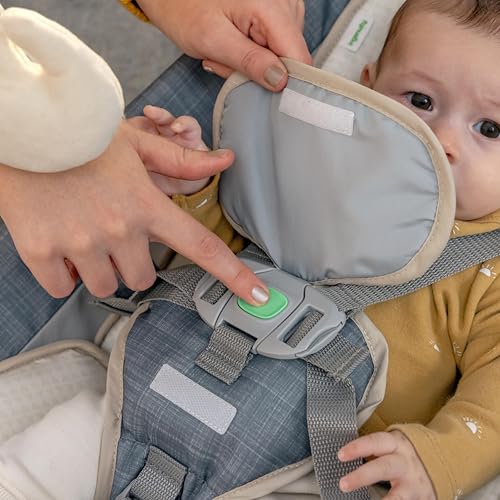 Ingenuity Gas Relief and Anti-Colic Baby Bouncer Seat and Rocker, Gentle Belly Massage to Relax and Soothe Bellies, Instant Tummy Soother, 20 Songs and Melodies – Parker