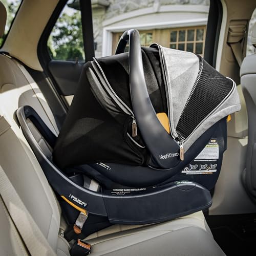 Chicco Bravo Primo ClearTex 3-in-1 Trio Travel System, Bravo Primo Quick-Fold Stroller with KeyFit Max Zip ClearTex Infant Car Seat and Base, Somerset/Black