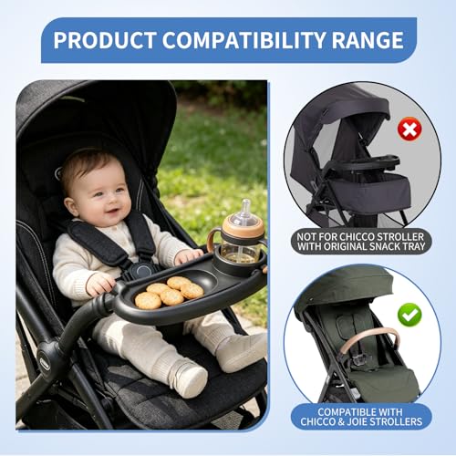 Stroller Tray Compatible with Chicco & Joie Strollers
