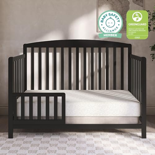 Dream On Me Twilight 5” Crib & Toddler Bed Mattress, Platinum, 88 Coil Innerspring Support, Waterproof & Stain-Resistant Vinyl Cover, Greenguard Gold & BSA Certified, Made in USA