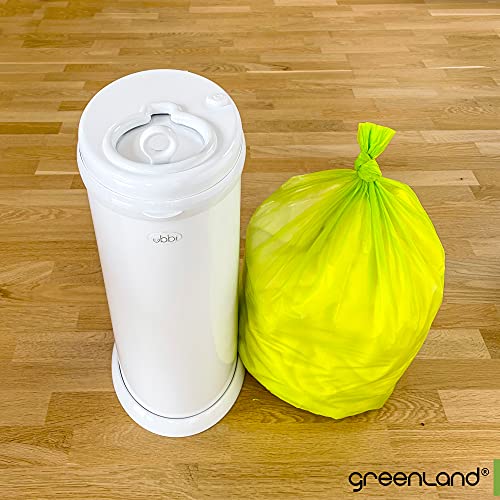 Greenland Biodegradable Diaper Pail Bags Compatible with Ubbi – Lemon Scented (75 Bags, 13 Gallons)