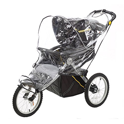 Jeep Jogging Stroller Weather Shield, Baby Rain Cover, Universal Size to fit most Jogging Strollers, Waterproof, Windproof, Ventilation,Protection, Pram,Vinyl, Clear, Plastic