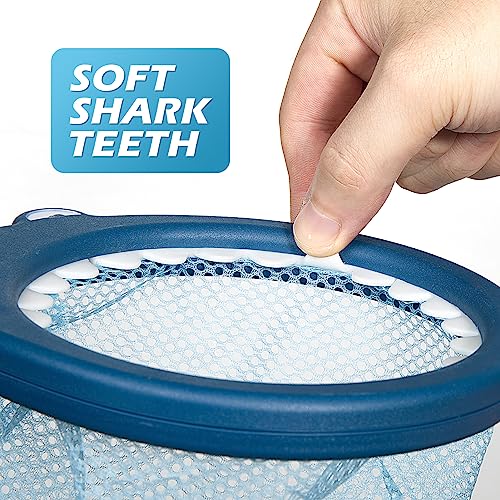 No Hole Mold Free Baby Bath Toys for Kids Ages 1-3, Water Toys for 6-12 Months Infants with Storage Bag, Baby Shark Toys for Pool, Bathtub, Beach, Shower, Tub,Ideal Gifts for Kids Boys and Girls