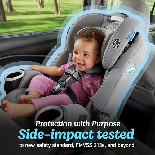 Graco® 4Ever DLX 4 in 1 Car Seat | Infant to Toddler Car Seat, Maven, Adaptable for 10 Years of Use, Size: 20x21.5x24 Inch