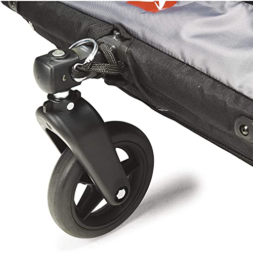 Allen Sports Deluxe Steel 2-Child Bicycle Trailer and Stroller, Model AS2-O, Orange