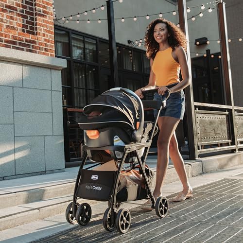 Chicco KeyFit Caddy Baby Stroller Frame with Adjustable Handle, Parent Tray