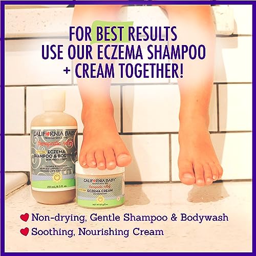 California Baby Eczema Body Wash & Shampoo | Gentle Steroid-Free Eczema Treatment | Colloidal Oatmeal + Aloe Vera | 100% Plant-Based | 8.5 oz.