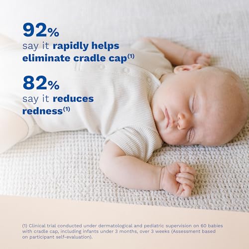 Mustela Cradle Cap Cream for Newborn - Fragrance-Free Baby Moisturizer for Seborrheic Dermatitis - Helps to minimize Scalp Flakes - Clinically & Dermatologist Tested - 1.35 fl. oz.