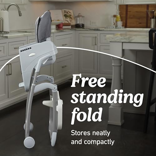Graco® DuoDiner DLX Highchair, 6 Stages of Use – Infant to Baby High Chair, Infant to Toddler Booster Seat, Youth Stool, 5 Adjustable Height Positions, Lilac Mod