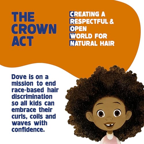 Dove Kids Shampoo & Conditioner Set with Shea Butter & Coconut Oil + 2-in-1 Detangler Spray, “Hair Love” Wavy, Coily, Curly Hair Products for Kids