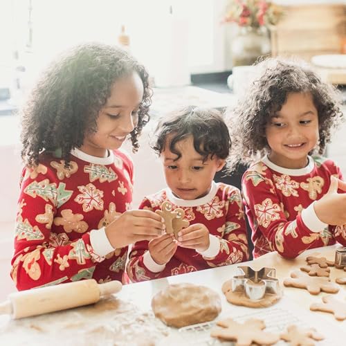 Burt's Bees Baby Family Matching Holiday Pajamas - Organic Cotton PJs for Infants, Toddlers, Kids, Men, and Women